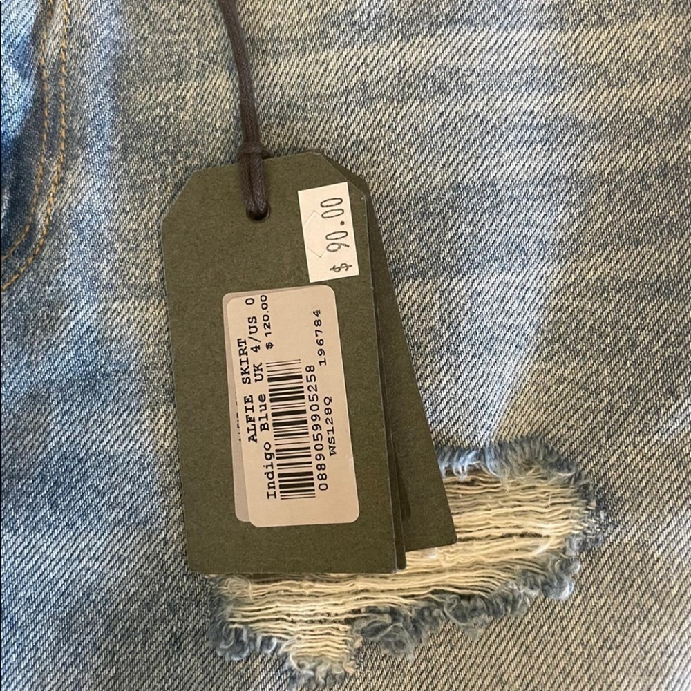 ALLSAINTS | Alfie Denim Skirt Size 0 - Picture 7 of 10